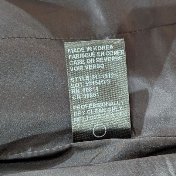 Elie Tahari Women's 2 Petite Single Button Wool Blazer in Grey with Black Trim - Picture 10 of 10